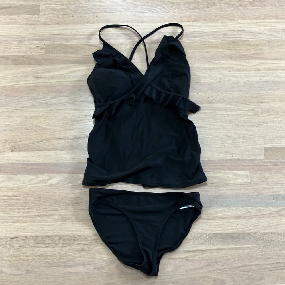 Motherhood Maternity Swimsuit - Black - Size Small